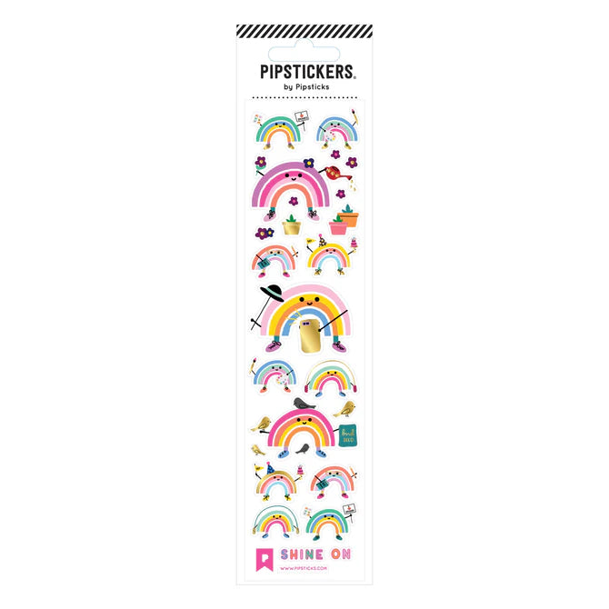 七色に輝く個性 虹ステッカーセット