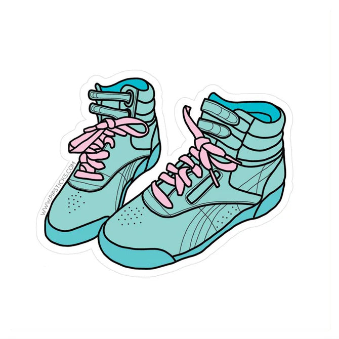 ハイカットバスケットボールスニーカー ステッカー