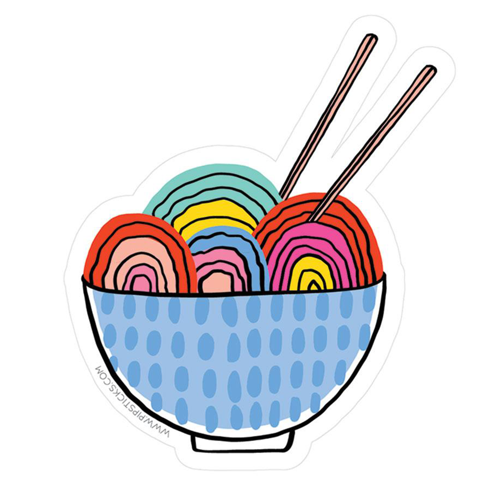 どんぶりいっぱいの愛 ステッカー