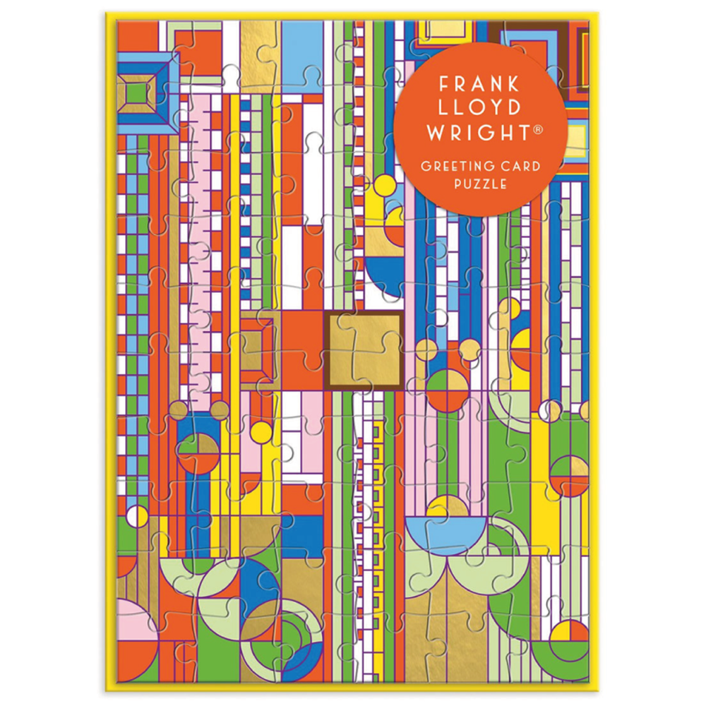 フランク・ロイド・ライト サグアロ・フォーム&サボテンの花 グリーティングカード・パズル