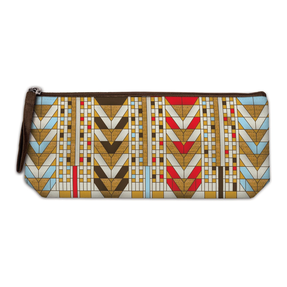 フランク・ロイド・ライト 生命の木 手作り刺繍ポーチ