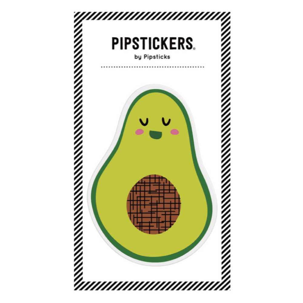 大きなふわふわのアボカド ステッカー