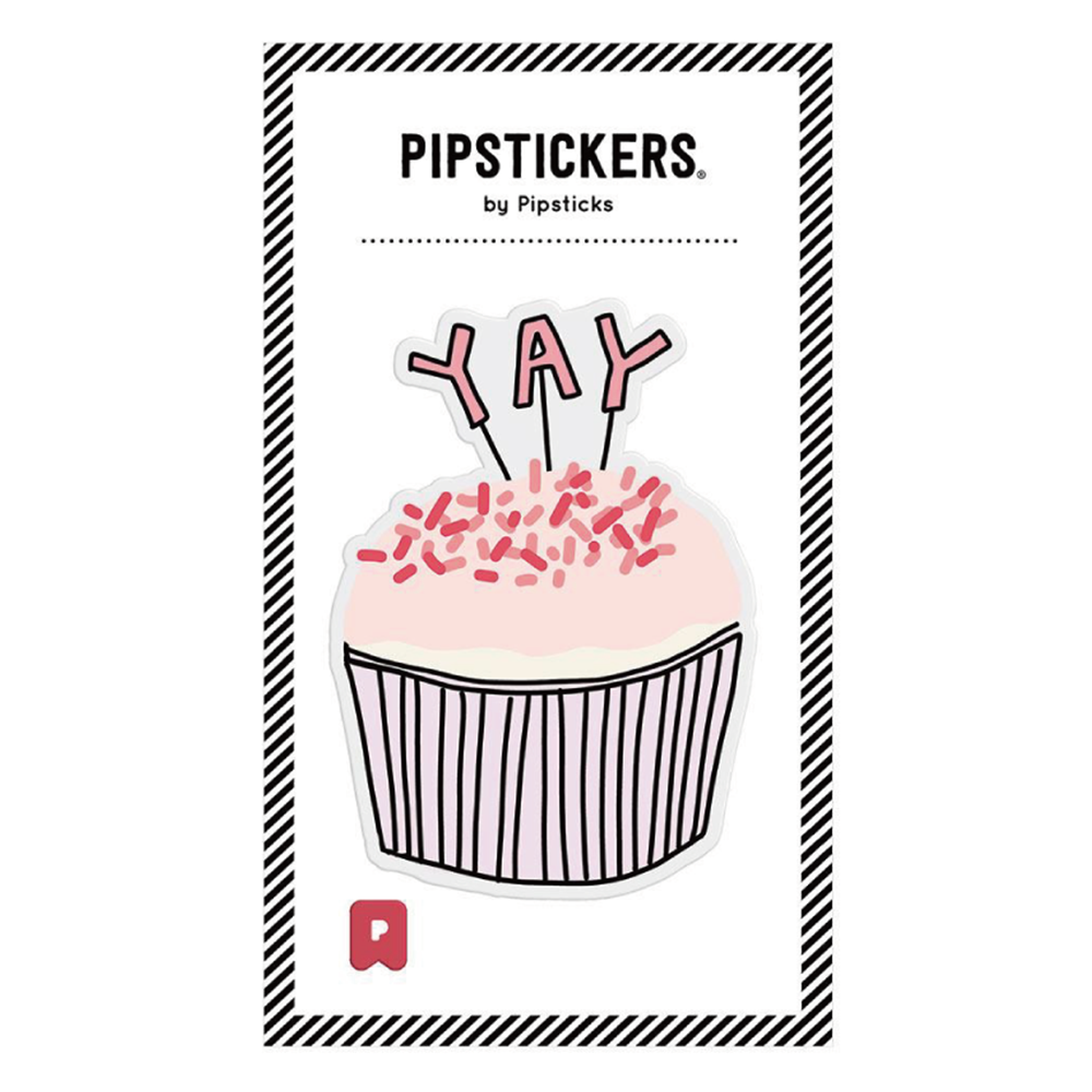 大きなふわふわのカップケーキ ステッカー