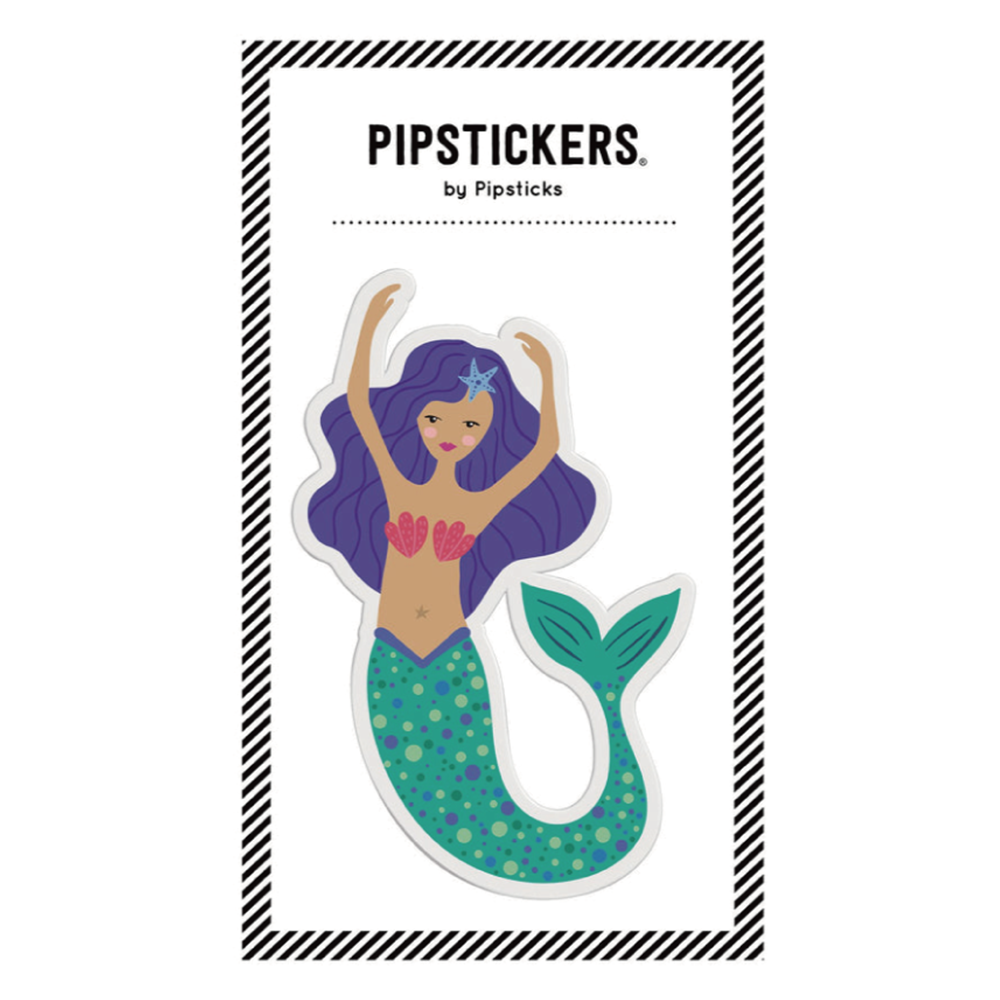 大きなふわふわの人魚 ステッカー