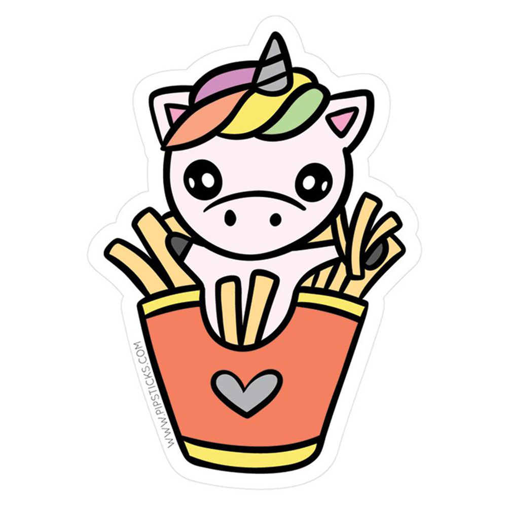 ユニコーンポテトフライ ステッカー
