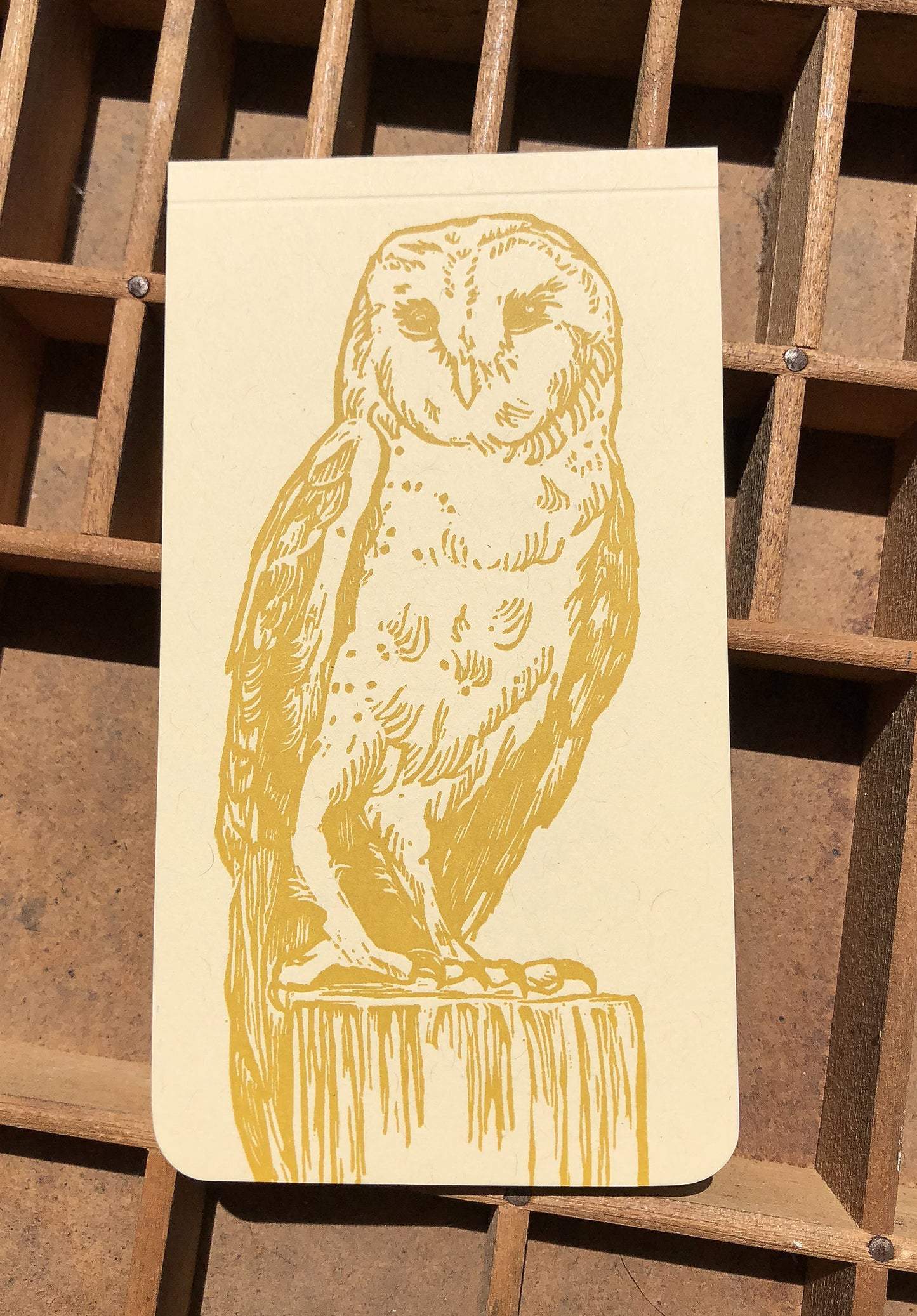 Blackbird Letterpress フクロウ ジョッターメモ