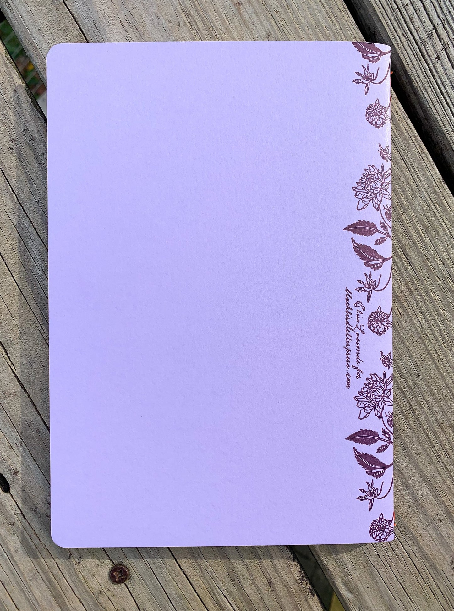Blackbird Letter Press ボタニカルパターン ノートブック XL