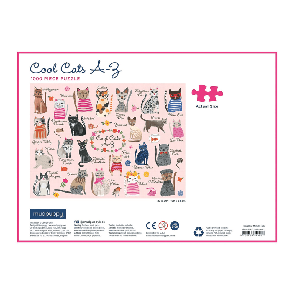 クール・キャッツ A-Z 1000ピース・ファミリー・パズル