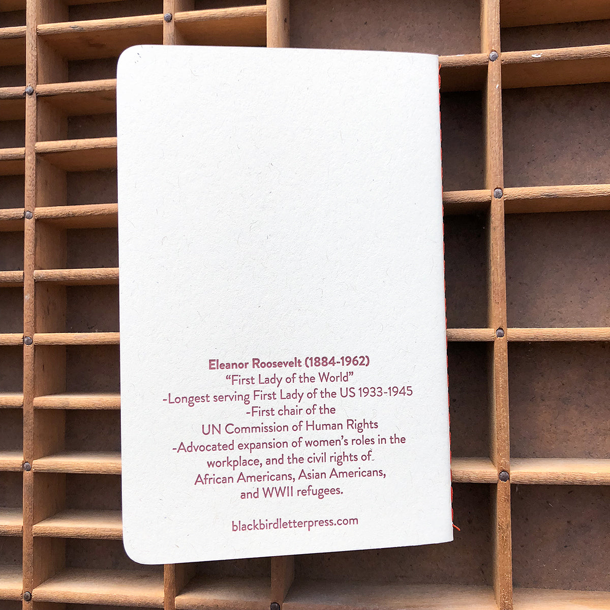 Blackbird Letterpress エレノア・ルーズベルト ノートブック Medium