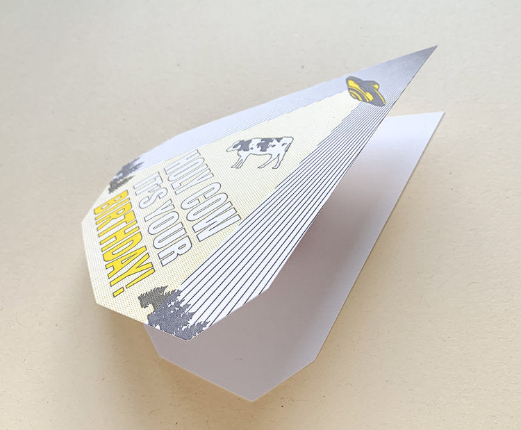 Blackbird Letterpress "HOLY COW IT'S YOUR BIRTHDAY" バースデーカード