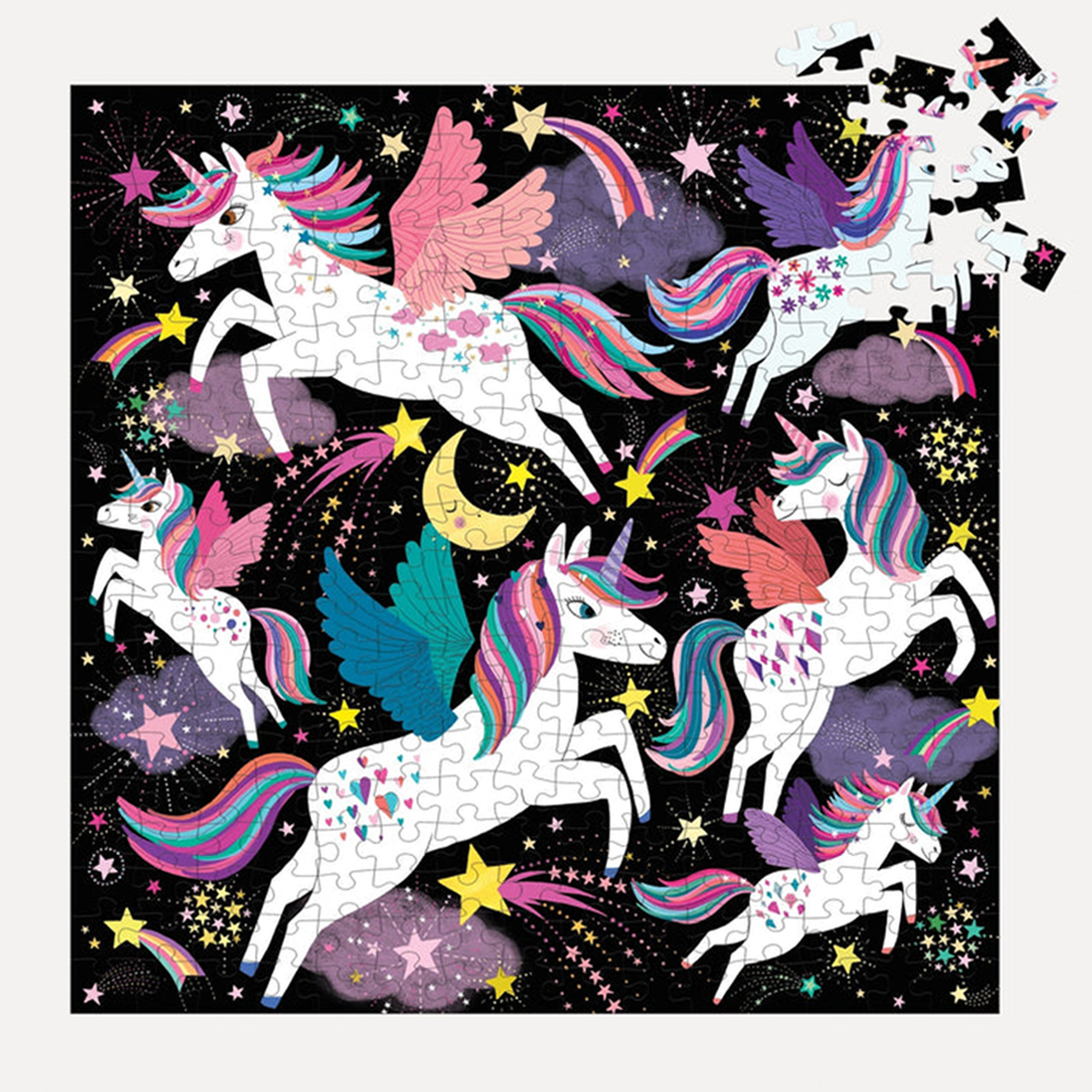 ユニコーン イルミネーション 300ピース グロウ・イン・ザ・ダーク ファミリー・パズル