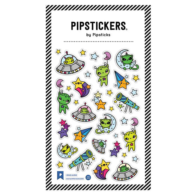 Puffy Alien Stickers