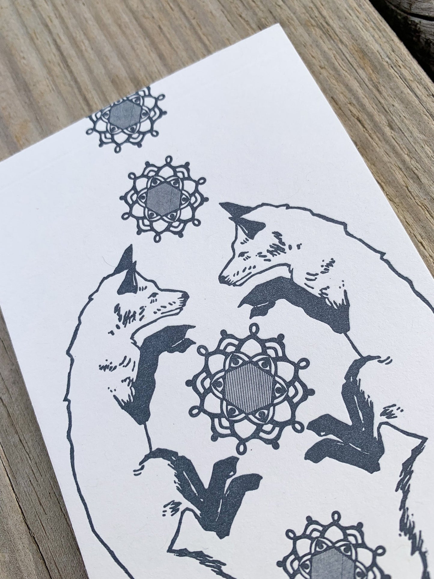 Blackbird Letterpress キツネ ジョッターメモ