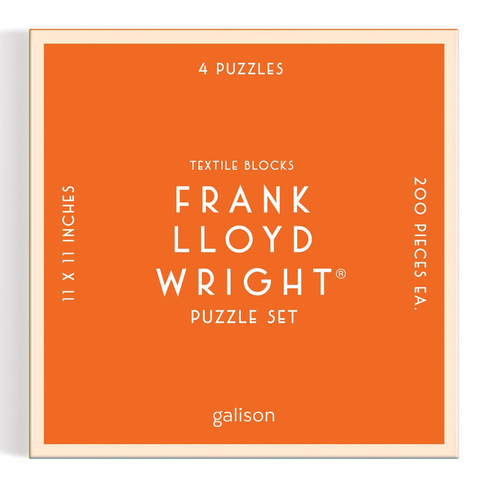 Frank Lloyd Wright Textile Blocks Set of 4 Puzzles
