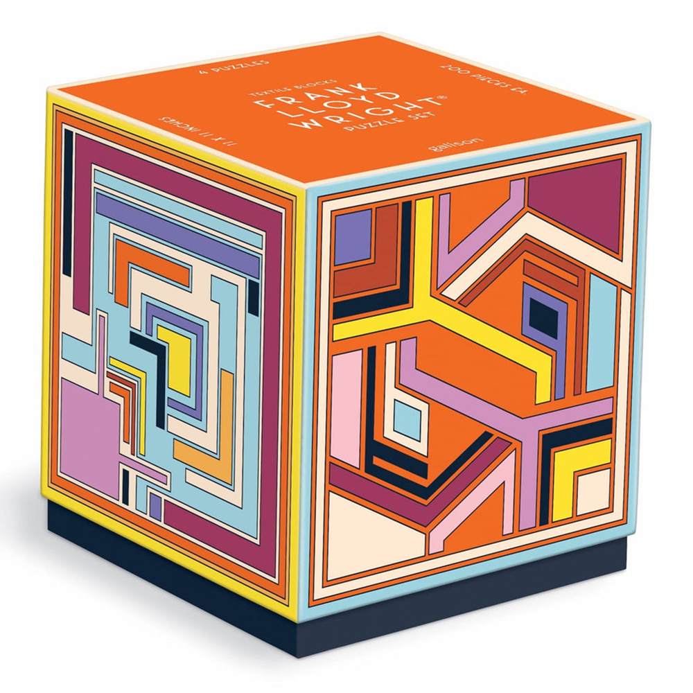 Frank Lloyd Wright Textile Blocks Set of 4 Puzzles