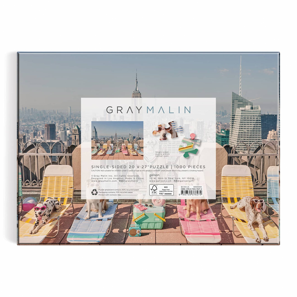 Gray Malin The Dogs of New York City 1000 Piece Puzzle