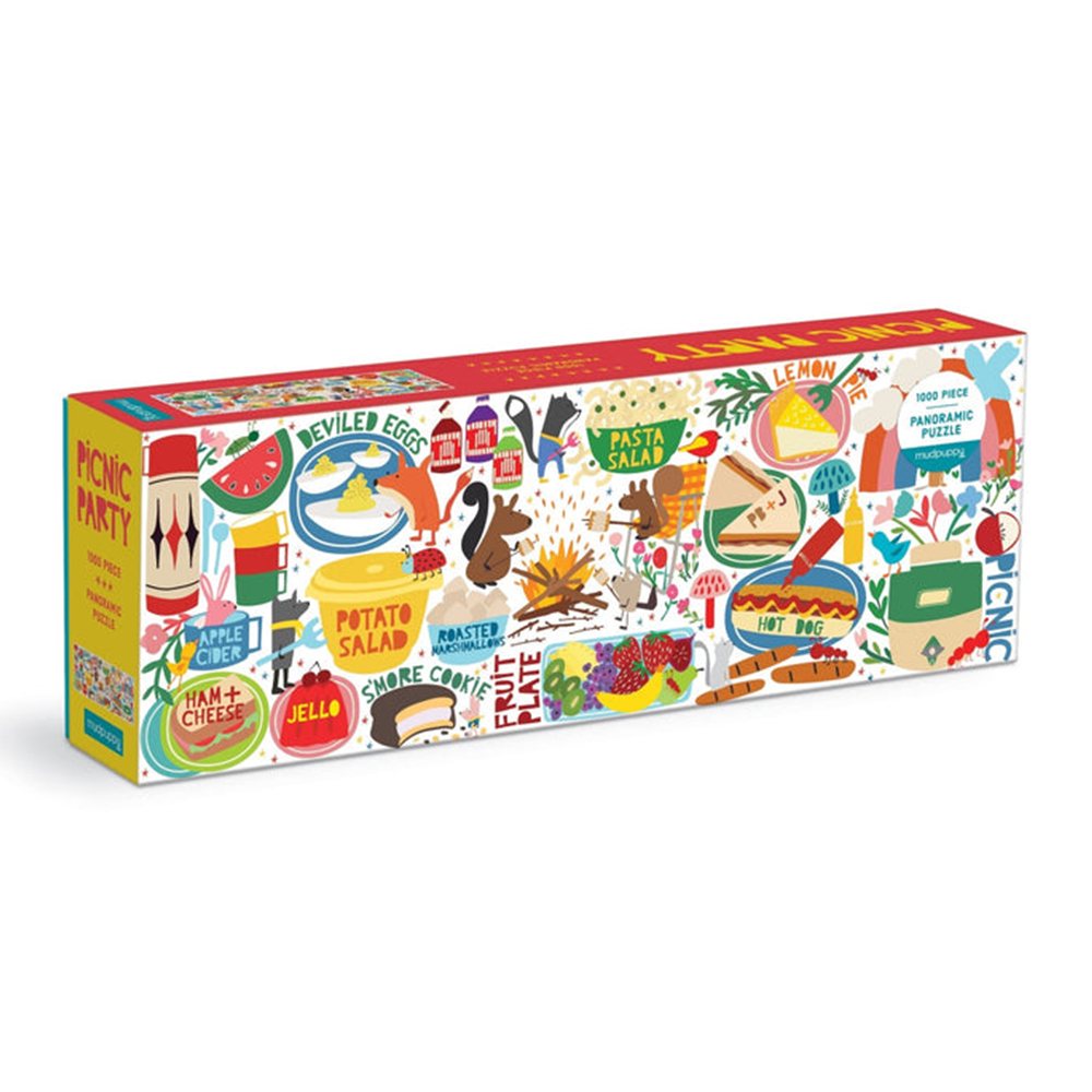 Picnic Party 1000 Piece Panoramic Family Puzzle – Bazzuru