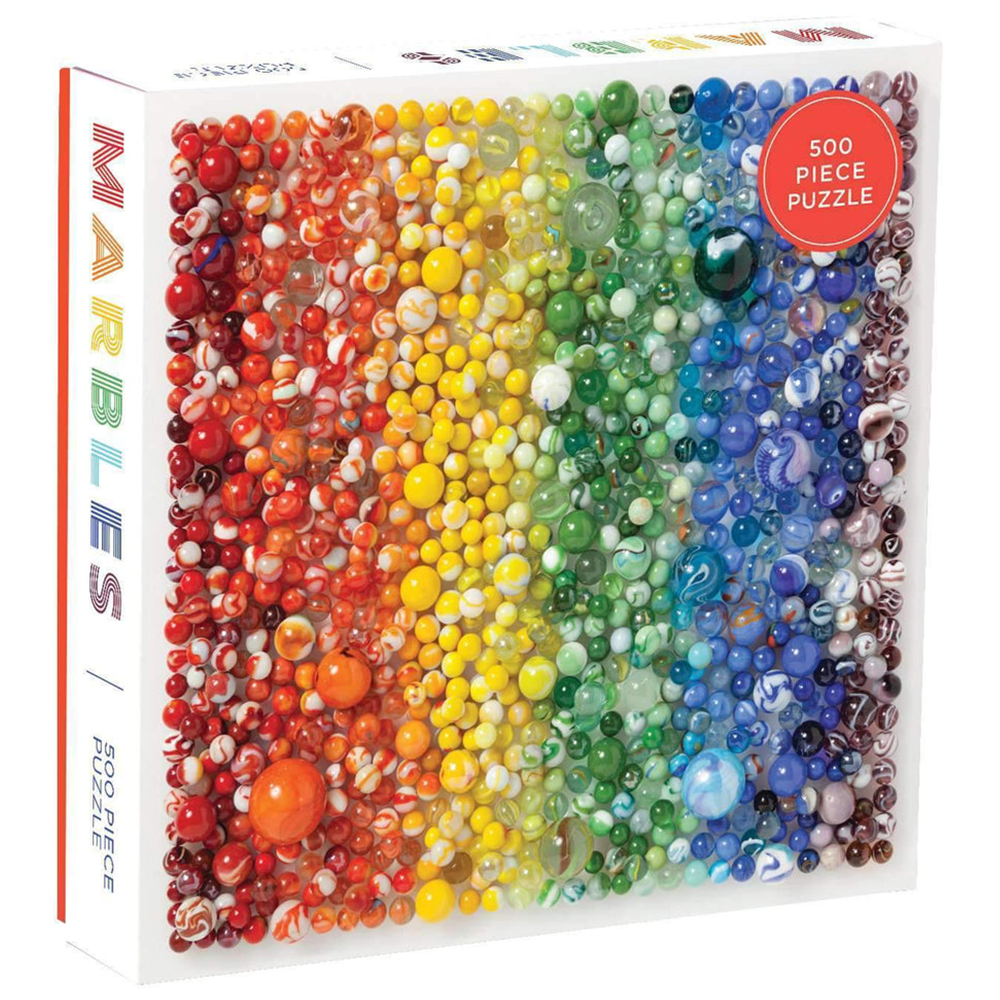 Rainbow Marbles 500 Piece Jigsaw Puzzle